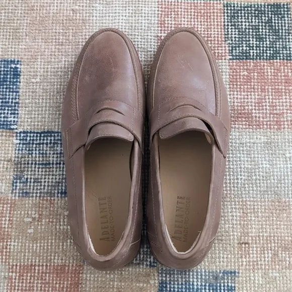 Elegant Brown Leather Loafers for Men